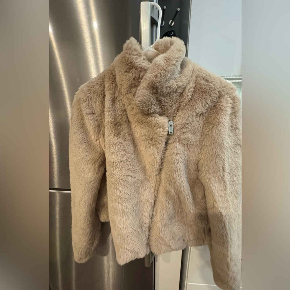 Tan Faux Fur Jacket